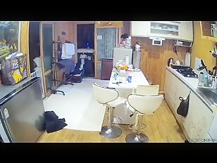 [IPCAM K289][2024 한국야동] IPCam Korean 카메라 야동 240111 RealLife House Voyeur Cam TV Leaked HOT BBW Korean MILF Kitchen Naked (6)