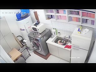 [IPCAM K286][2024 한국야동] IPCam Korean 카메라 야동 240110 RealLife House Voyeur Cam TV Leaked Korean Woman Kitchen Strip (4)