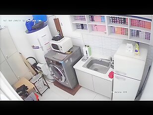 [IPCAM K286][2024 한국야동] IPCam Korean 카메라 야동 240110 RealLife House Voyeur Cam TV Leaked Korean Woman Kitchen Strip (8)