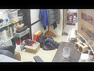 [IPCAM K297][2024 한국야동] IPCam Korean 카메라 야동 240115 RealLife House Voyeur Cam TV Leaked Korean Amateur Couple Fuck Inside Messy Room (2)