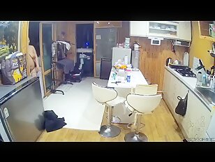 [IPCAM K289][2024 한국야동] IPCam Korean 카메라 야동 240111 RealLife House Voyeur Cam TV Leaked HOT BBW Korean MILF Kitchen Naked (5)