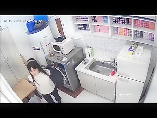 [IPCAM K286][2024 한국야동] IPCam Korean 카메라 야동 240110 RealLife House Voyeur Cam TV Leaked Korean Woman Kitchen Strip (10)