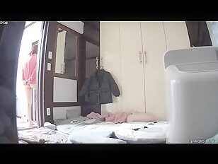 [IPCAM K288][2024 한국야동] IPCam Korean 카메라 야동 240111 RealLife House Voyeur Cam TV Leaked Cute Korean Housewife Woman Naked Bedroom (55)
